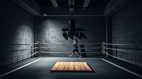 Salle de sport avec zone de boxe : entraînez-vous efficacement